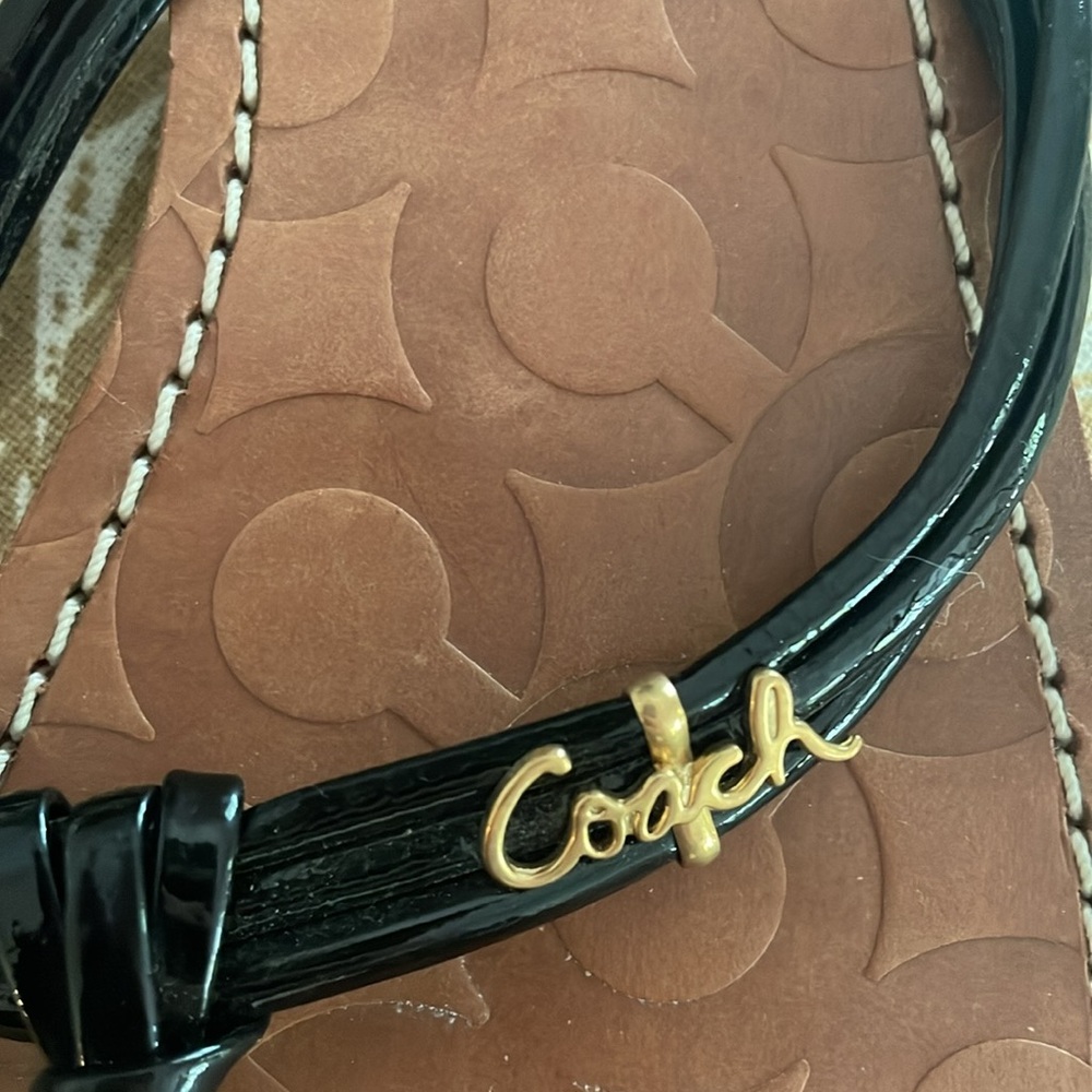 Coach Black and Brown Sandals - Picture 2 of 6